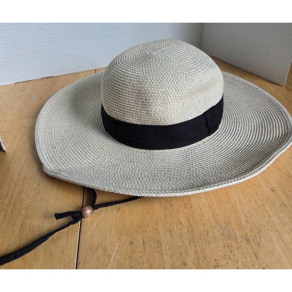 Solar Escape Women's UV Grasslands Hat UPF 50+ One Size Chinstrap Cream Tweed